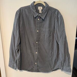 H&M Men’s Regular Fit Corduroy Shirt